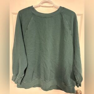 Old Navy Dark Green Long Sleeve Sweatshirt, Woman Size Large, Woman Sweatshirt